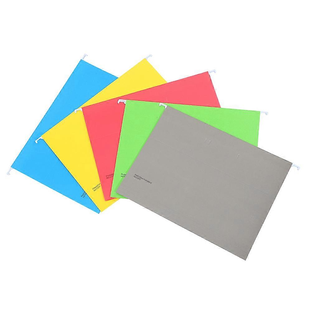Hanging File Folder 5Pcs Portable Receipt Folder Functional Office Supplies