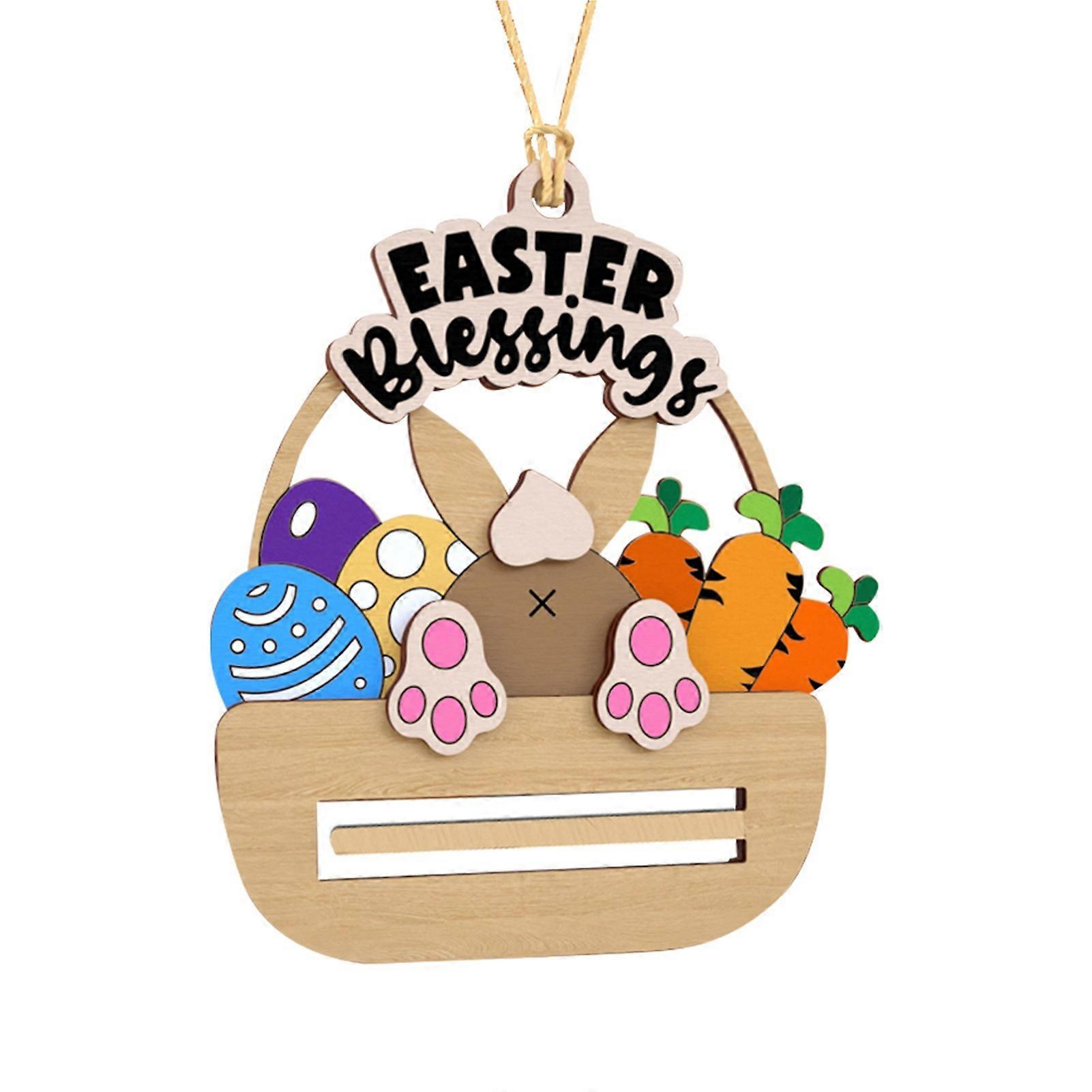 Rabbit Shaped Cash Holder for Easter Tree and Table Decor