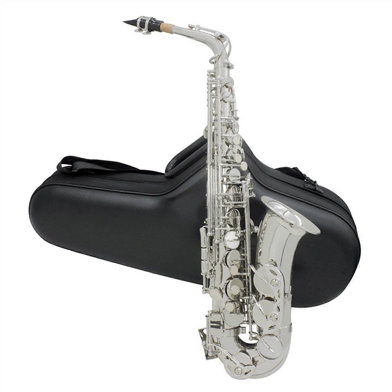 Beginner Alto Saxophone E Flat Brass Gold Finish with Accessories for Consistent Performance