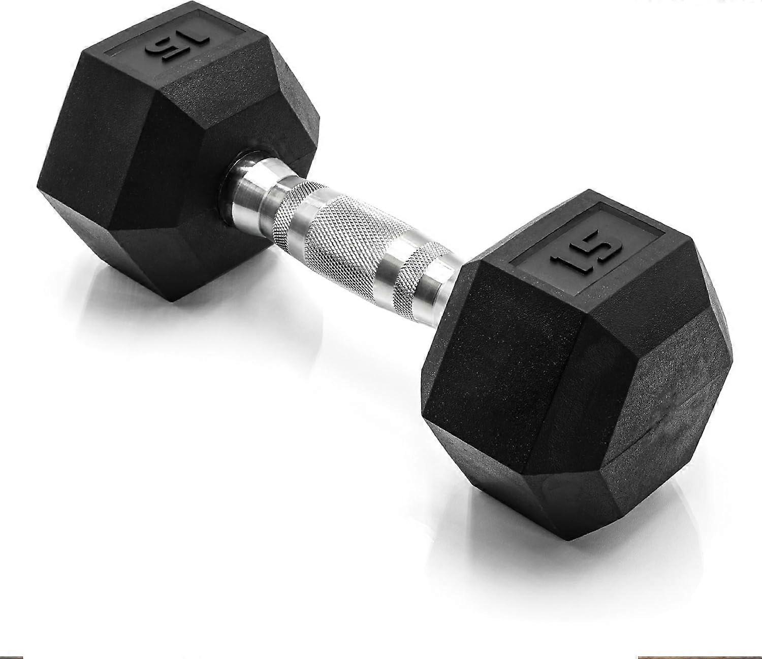Coated Hex Dumbbell Weight - Single | 10-120 lbs | Multiple Options