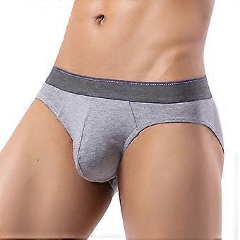 Men Briefs Mid-rise Elastic Waistband U-Convex Breathable Underwear High Elasticity Tight Cut Men Panties
