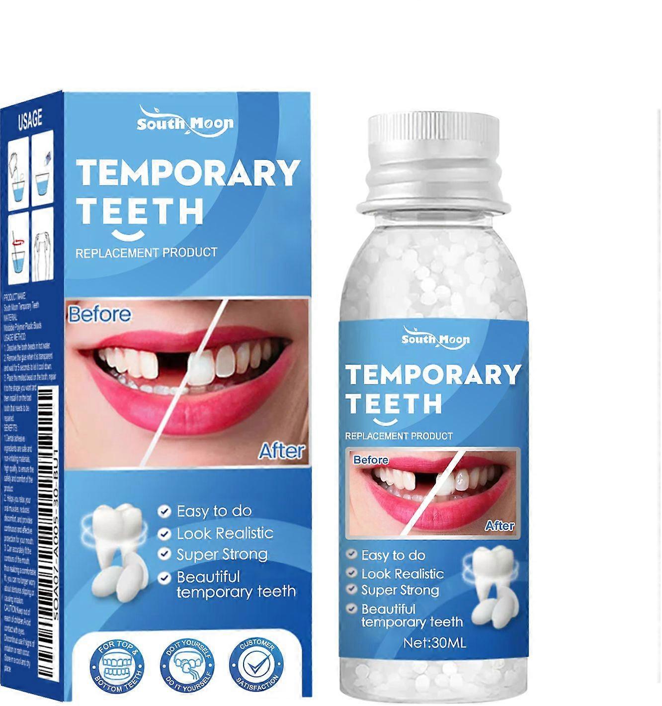 South Moon Solid Teether Modified Teeth Temporary Filling Hole Filling Teether Dentures Teeth Joint Filling Teether