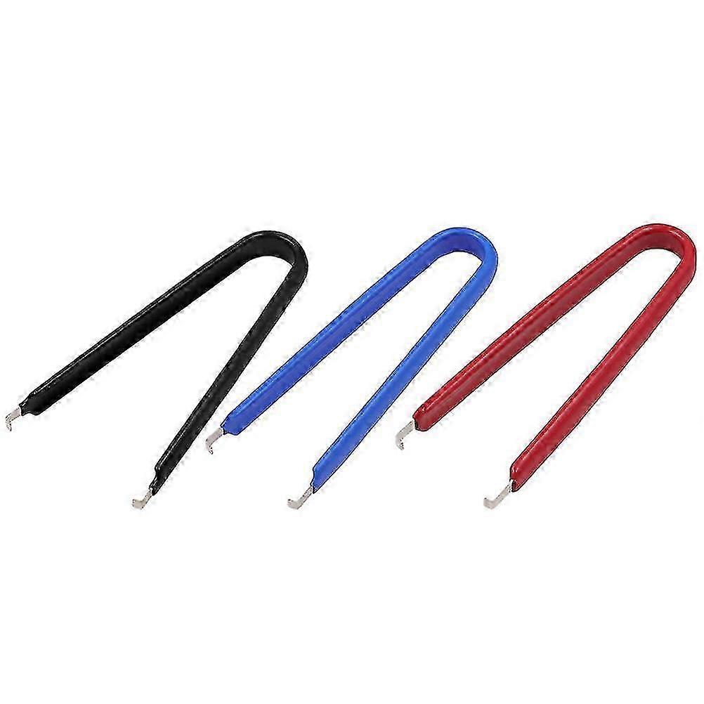 3pcs U-shape Chip Picker Electronic Component Catcher Pickup Clamp (mixed Color)