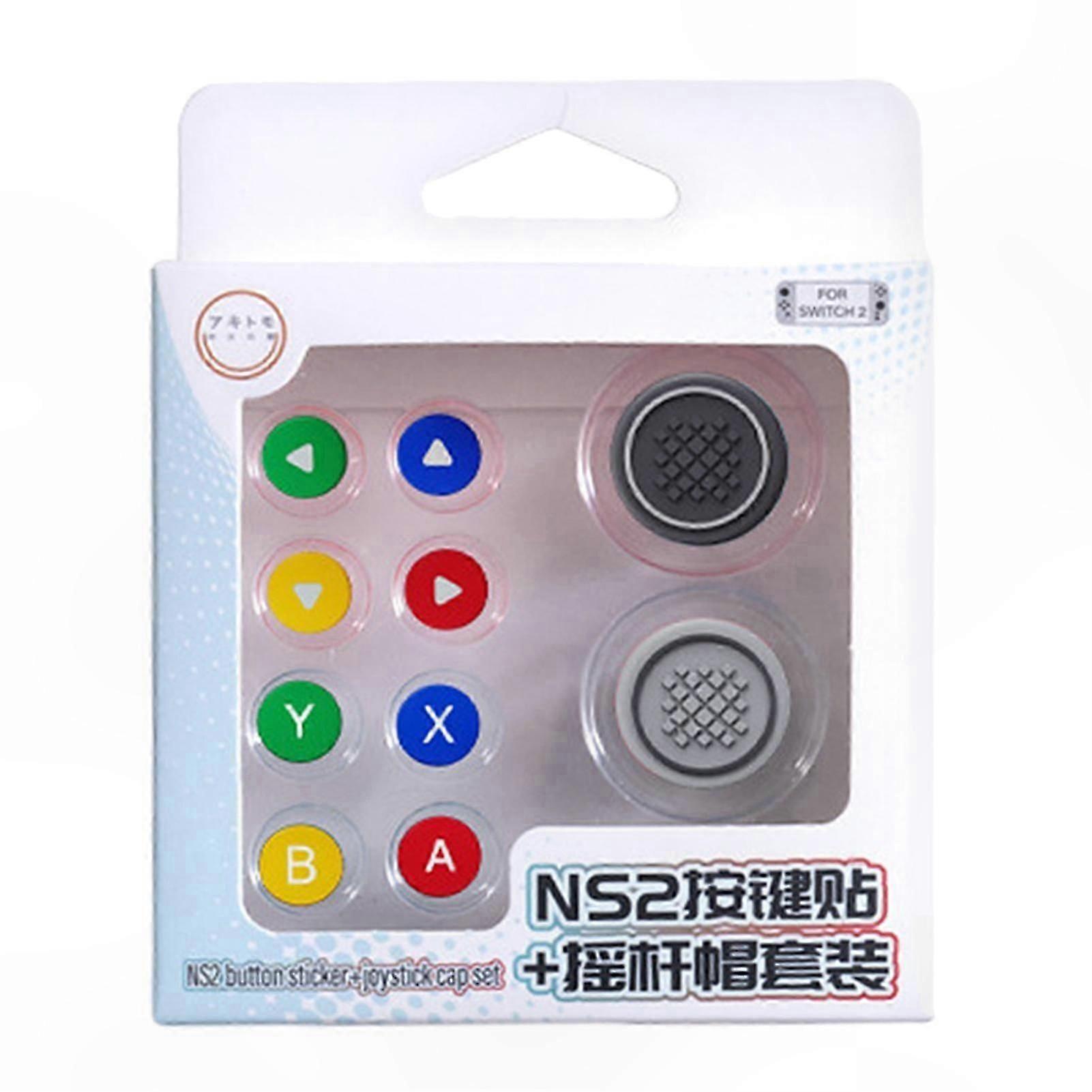 Silicone Button Covers compatible with Switch 2 Thumb Grip Set Easy Installation Accessory