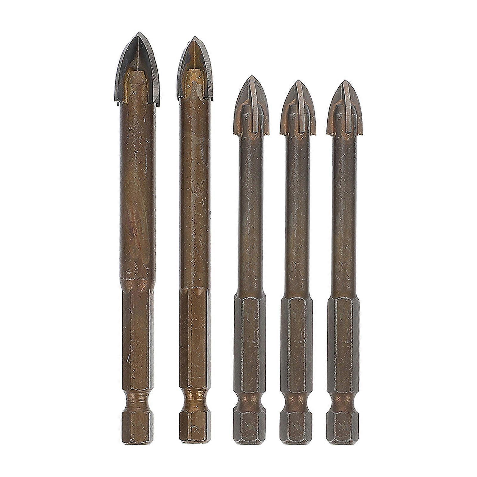 Tile Glass Drill Bits 5Pcs for Efficient Drilling Triangle Drill Bits Tools