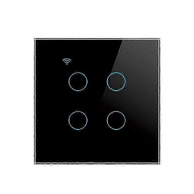 Wifi Eu Neutral Wire Switch Light Wall Button App Control Timing Smart Touch Switch Tuya