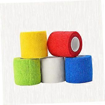5 rouleaux de ruban élastique non tissé auto-adhésif, adaptés aux chats et aux chiens,