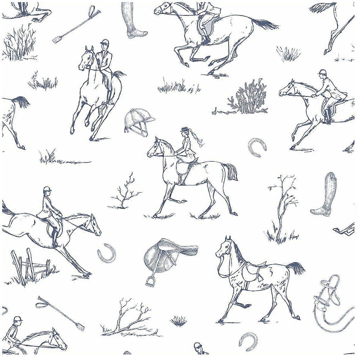 Blue Equestrian Wallpaper EXCLUSIVE