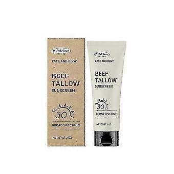 Natural Mineral Sunscreen SPF30 Beef Tallow Sunscreen Face Moisturiser Tallow Sun Protection Cream for Face Body