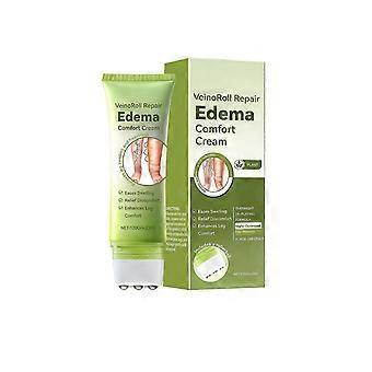 Edema Care Herbal Cream with Roller Ball, Swell Care Lymphatic Massage Cream, Reduces Leg Swelling