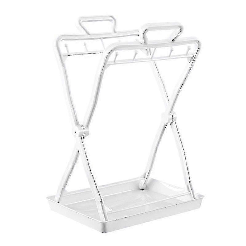Foldable Garbage Rack With Tray, Garbage Bag Hook, Portable Garbage Bag Storage Rack