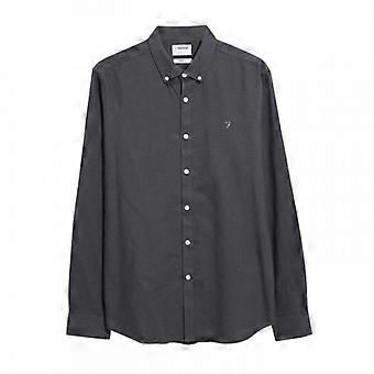 Farah Mens Slim Long-Sleeved Button-Down Shirt
