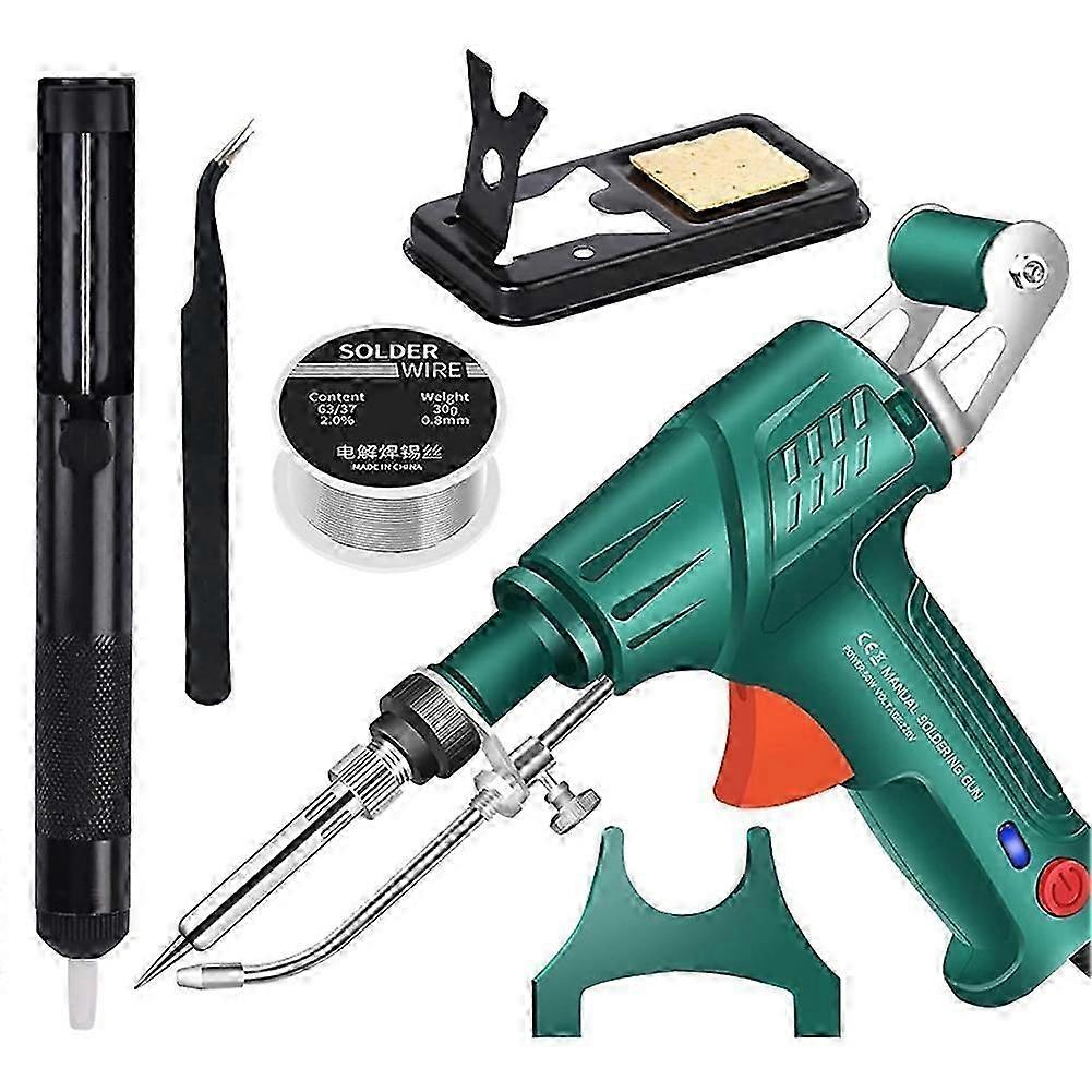 Internally Heated Laser-Welding Tool, Multi-Function Soldering Iron Set, Automatic Handheld Electric Welder US Plug B