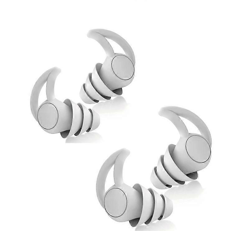 Sleep Plugs, 2 Pairs (Gray)