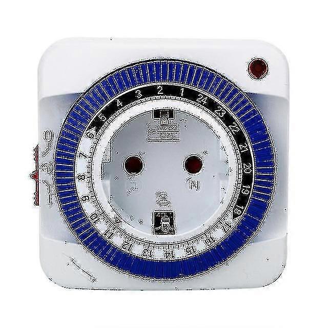 Eu Plug Socket With Timer 220v 24 Hours Plug-in Mechanical Timers Energy Saving Power Switch Control