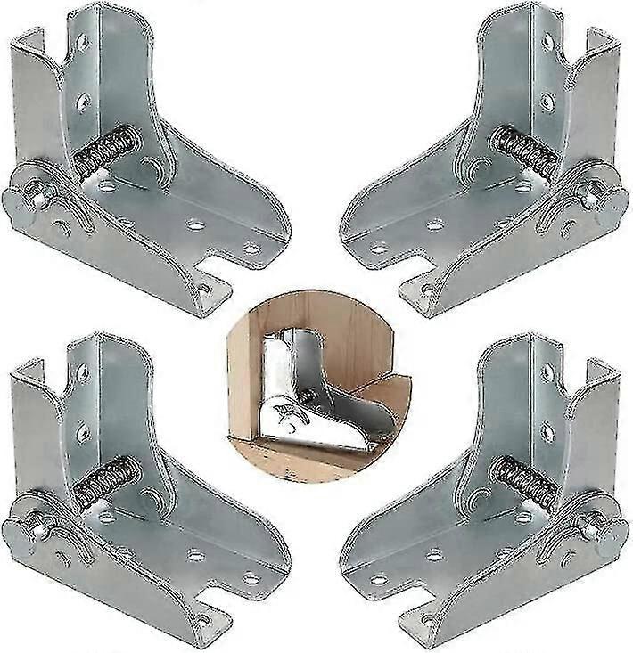(4 Pieces) Folding Frame, Self-locking Hinge, Folding Table Legs