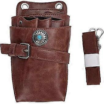 Scherentasche, Multifunktions-PU-wasserdichte Haarscheren-Holstertasche mit verstellbarem Taillenschultergurt zum Aufbewahren von Haarwerkzeugen wie Kämmen, Bewässerungsgürtel