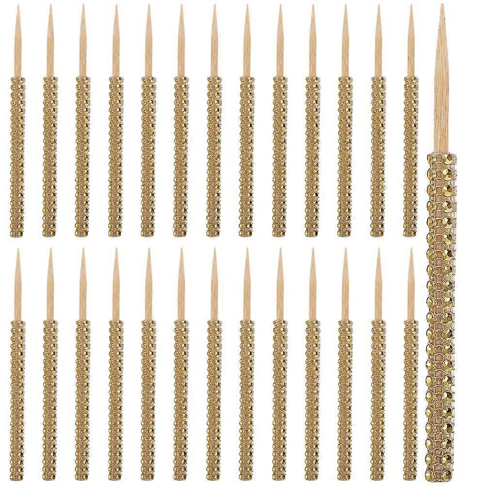 32Pcs Decorative Apples Sticks Multi-function Lollipop Sticks Delicate Cake Sticks