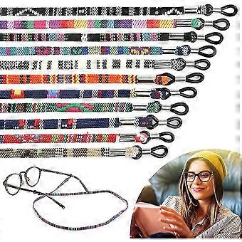 Pacote de 12 óculos de cordão de corda cadeia óculos trançados óculos de corda de óculos de sol pescoço de corrente