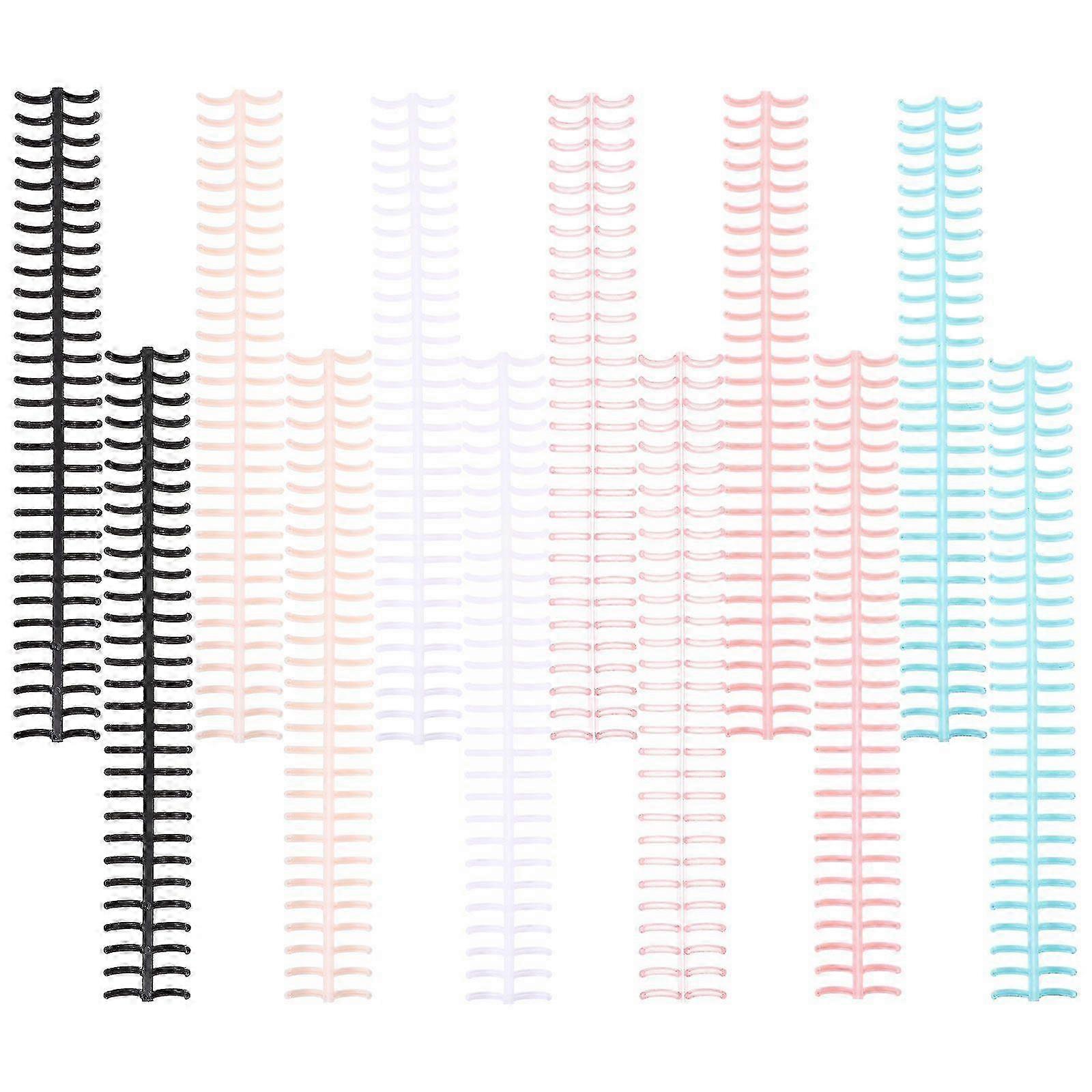 12Pcs Notebook Binding Spines Spiral Notebook Coils Spirals Comb Bindings