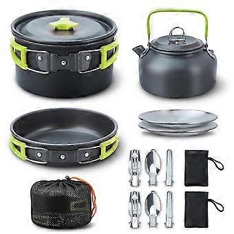 16pcs Camping Cooking Set Camping Pot Pan Set