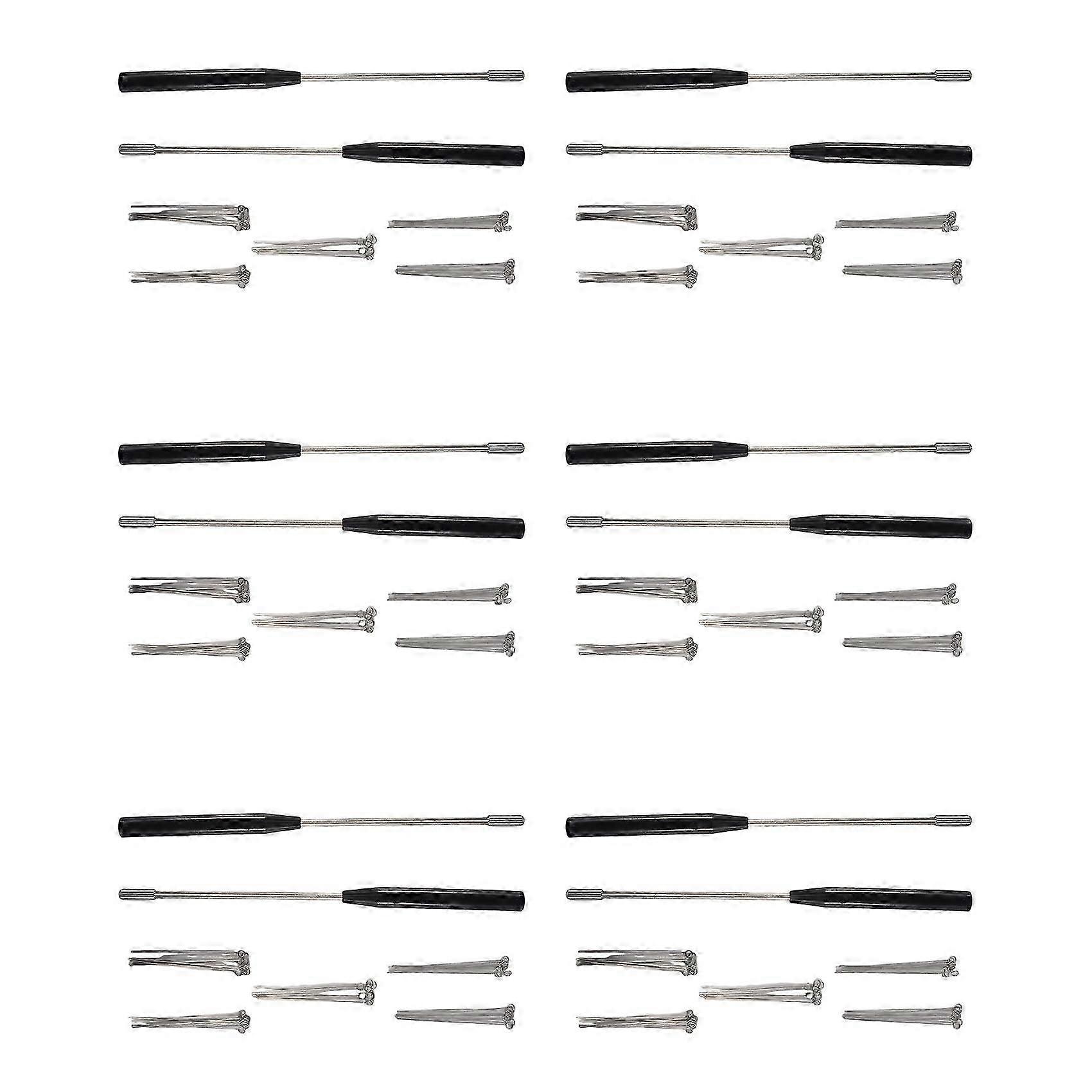 12PCS Reusable Inoculating Loop Holders with 300Pcs 10UL Nichrome Needle Tips Inoculation Loop compatible with Lab