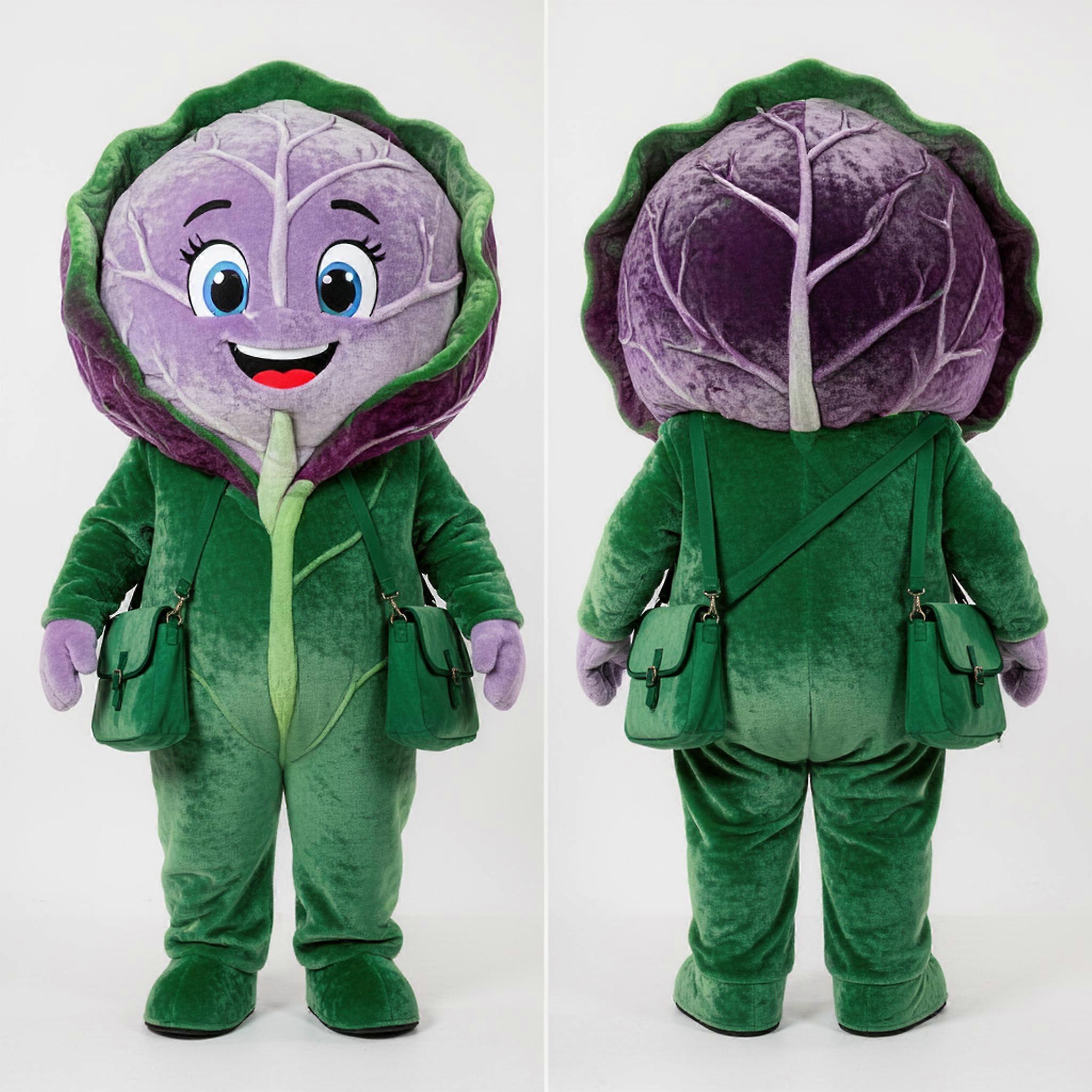 MASTICOT Lavender Plush Cabbage Leaf Mascot
