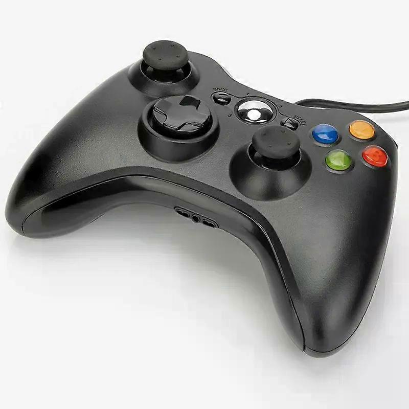 ZRUXE USB Wired Controller for Microsoft Xbox 360 / S / E / PC Computer Dual Vibration Ergonomic Gamepad - White