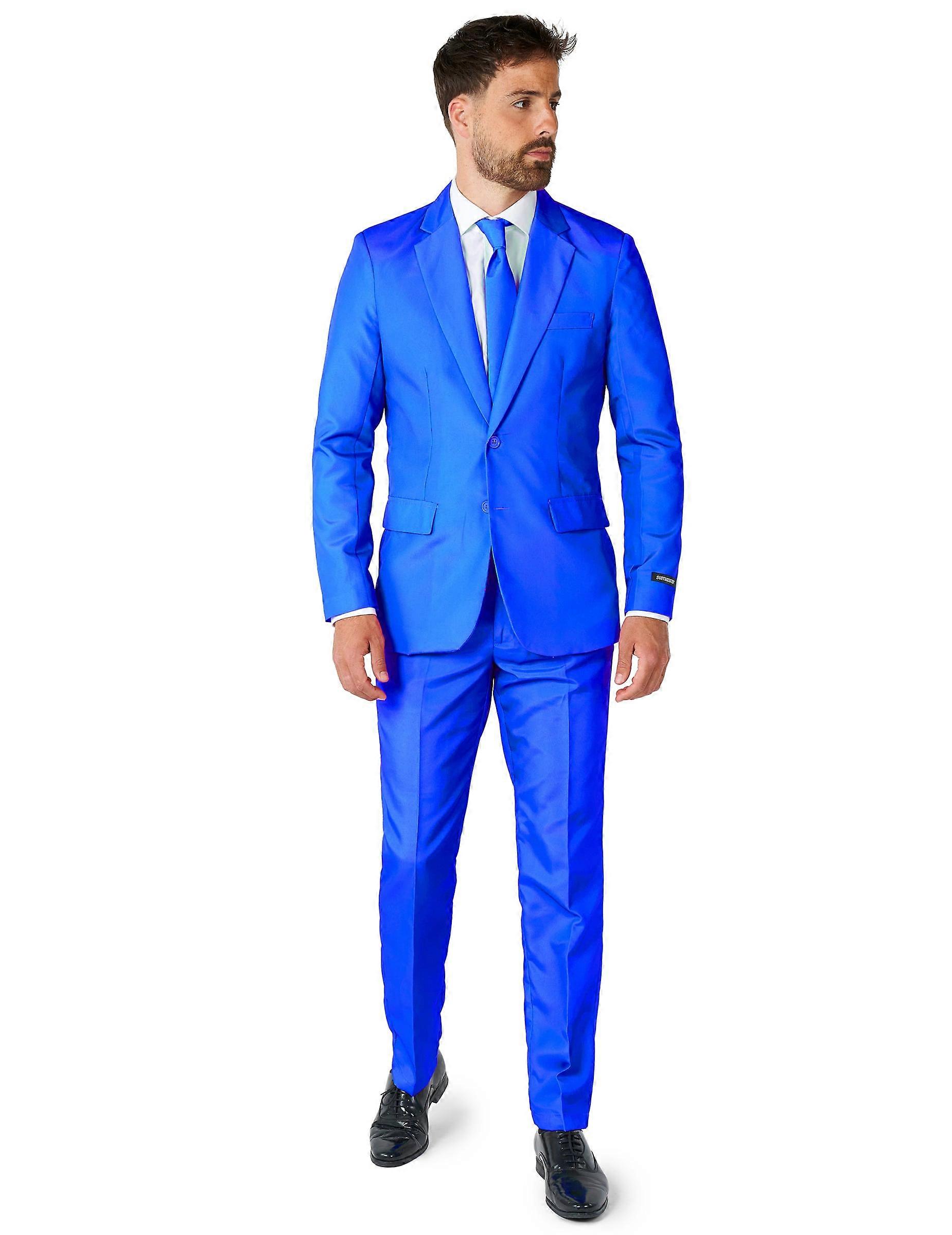Mr. Solid blue men's suit by Suitmeister