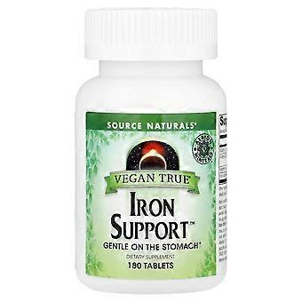 2 x Source Naturals, Vegan True®, Iron Support™, 180 Tablets