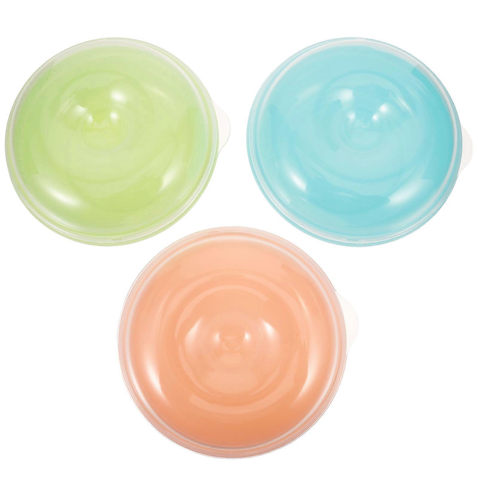 3Pcs Bread Box for Storage Assorted Color Kitchen Counter Storage Container
