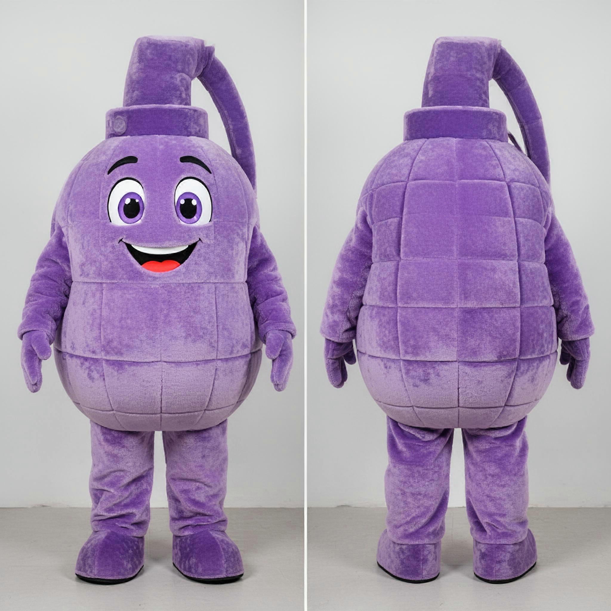 MASTICOT Lavender Cartoon Grenade Mascot