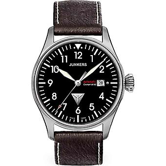 Cockpit ju52 Automatische Analog Herrenuhr mit Cowskin Armband 6156-2