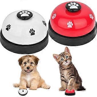 Pet Toys Bell for Dogs Cat Training Interactive Toy Called Dinner Small Bells Footprint Ring Trainer Feeding Reminder Teddy