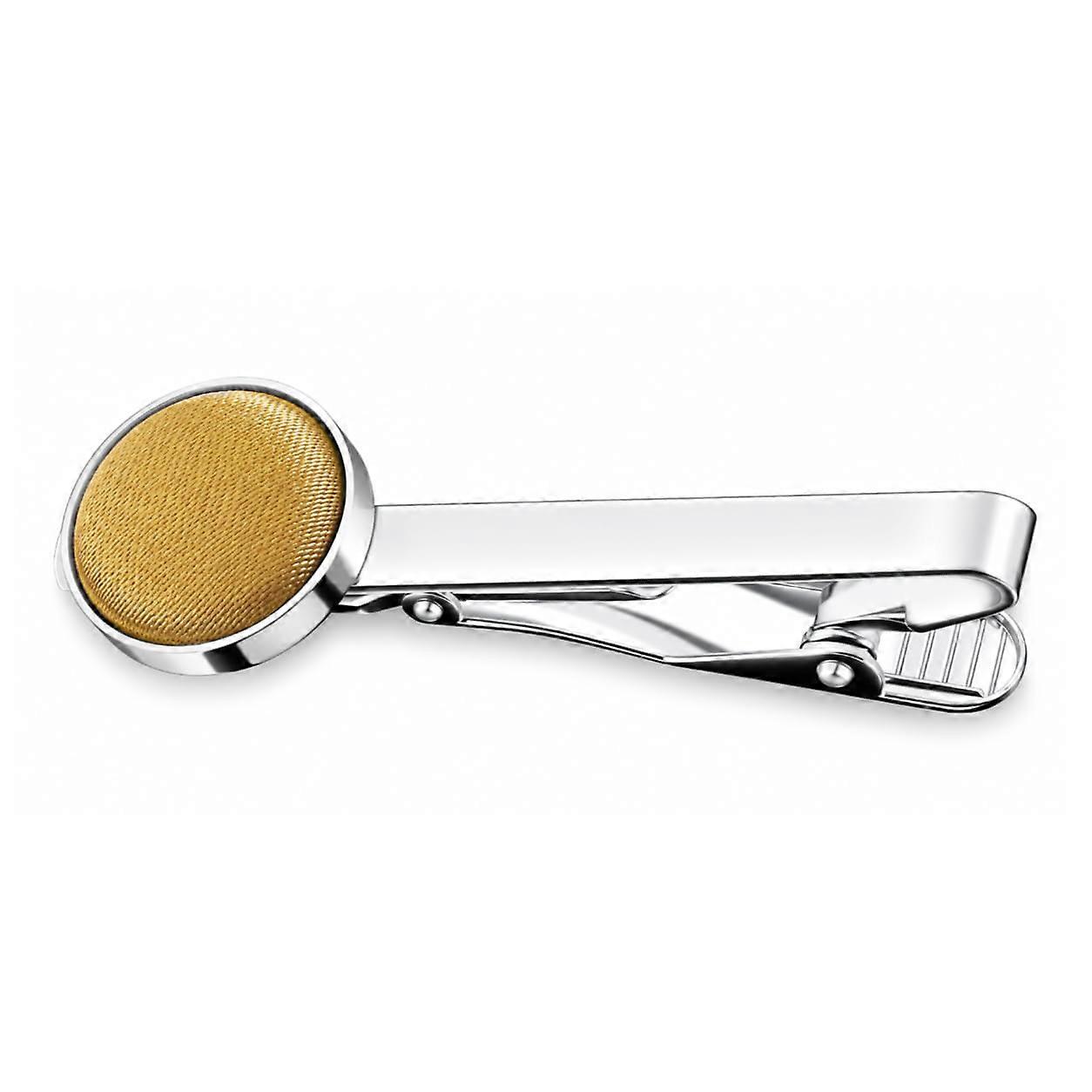 Gold Plain Satin Tie Clip