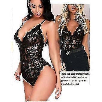 Kobiety Jednoczęściowa bielizna deep v teddy sexy koronki body