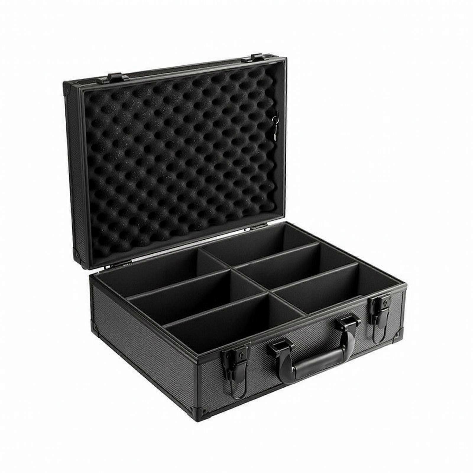 Storage Box with Lock Secure Hard Container with Dividers Large Capacity