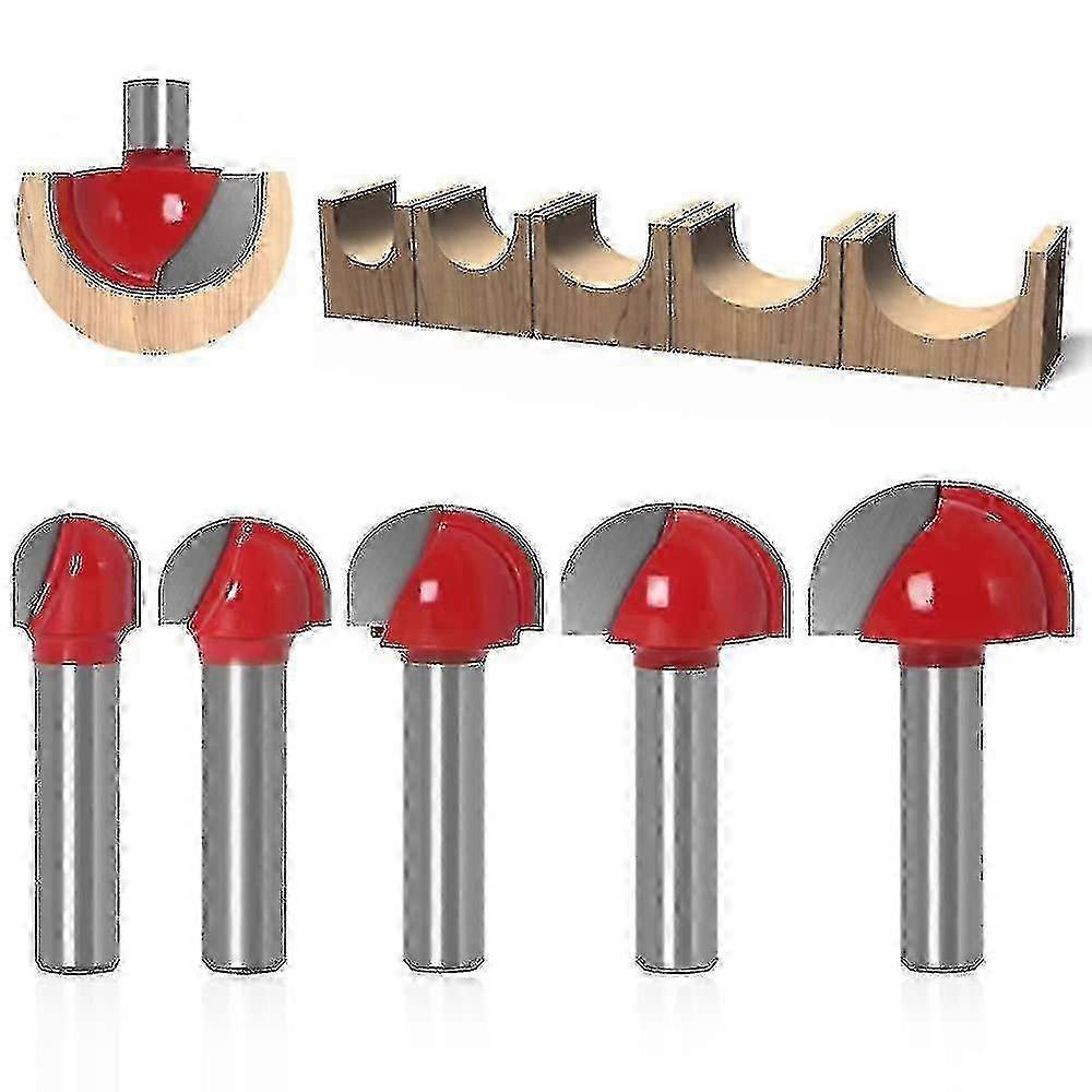 5-Piece Wood Grooving End Mill Set