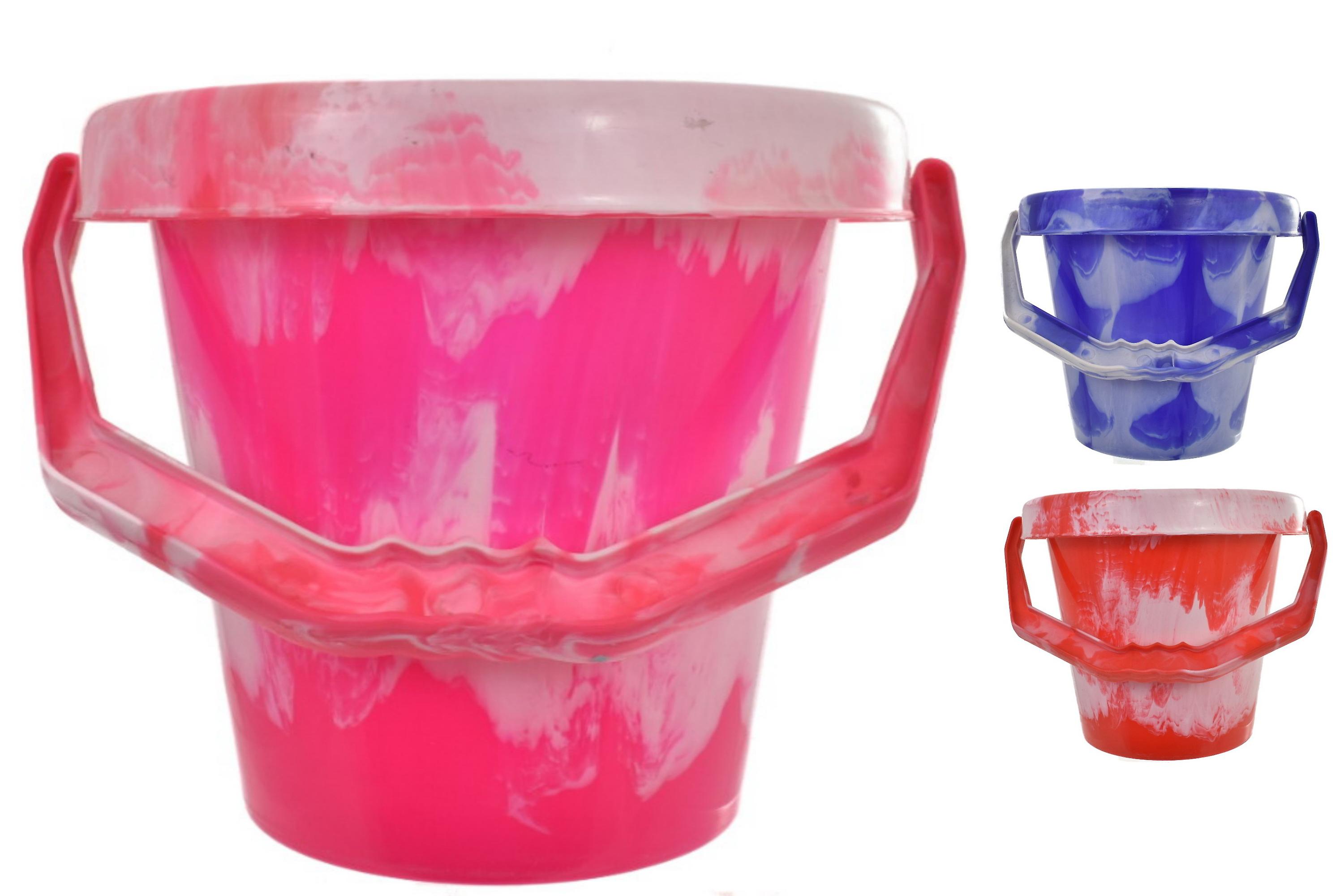 Large Round Marble Bucket 18cm/7"