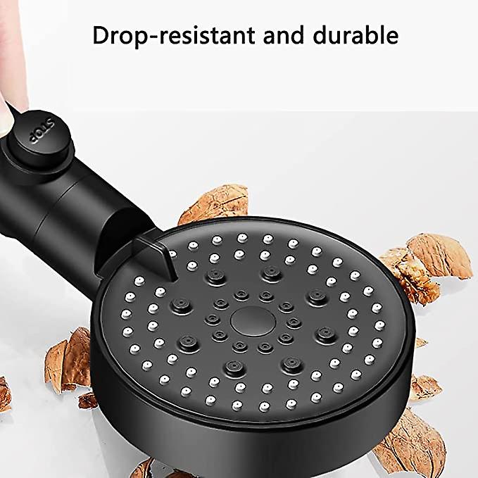5 Modes Water Saving Shower Head, Adjustable Shower Head, One Button