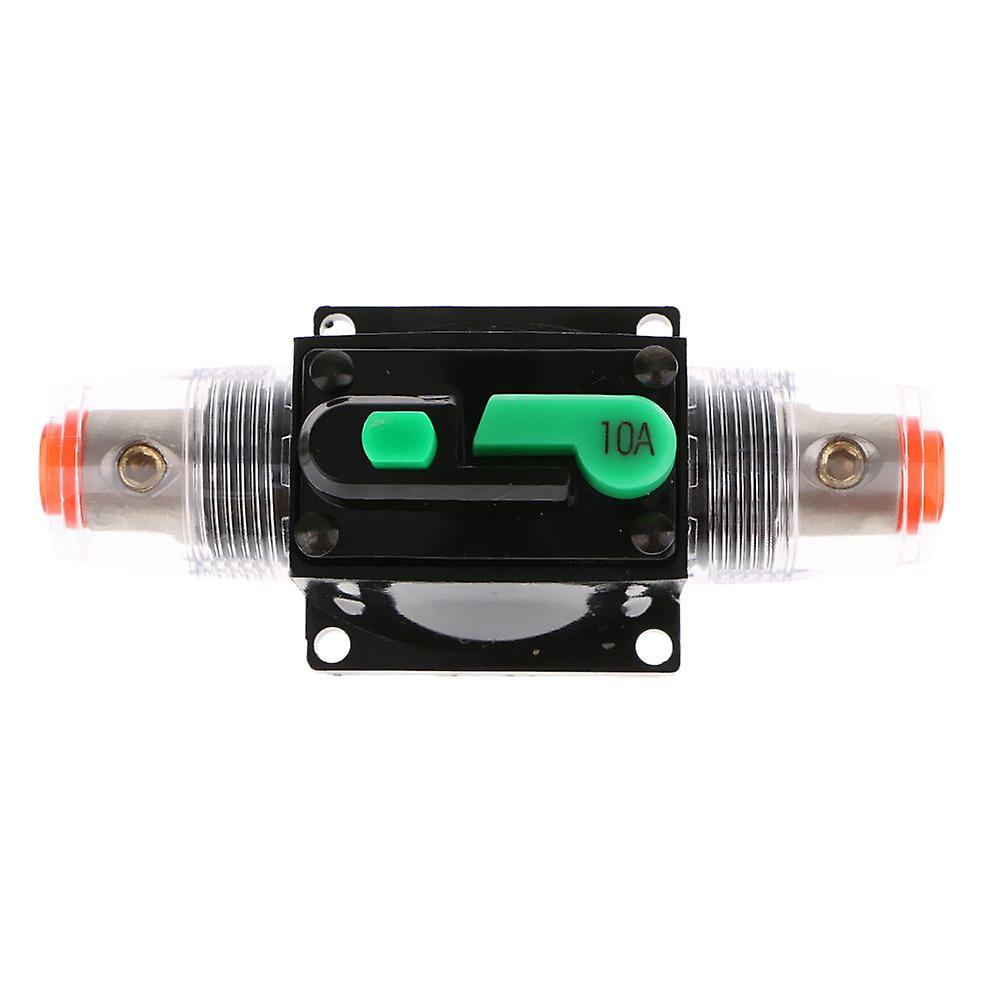 Car Inline Manual Reset Circuit Breaker Audio Stereo Fuse 12v/24v/32v 10a