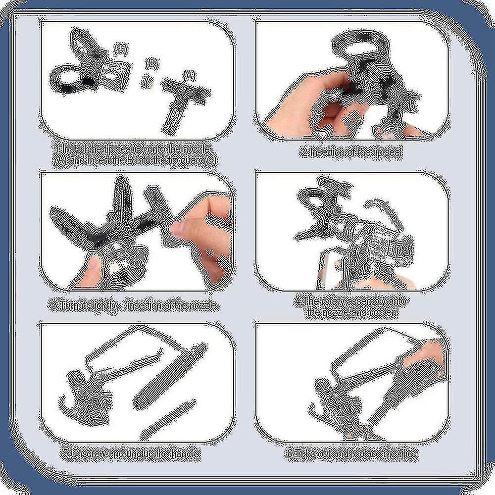 5pcs Spray Tips Reversible Airless Paint Sprayer Nozzle Tips And 5 Airless Spray Machine Filter Rep