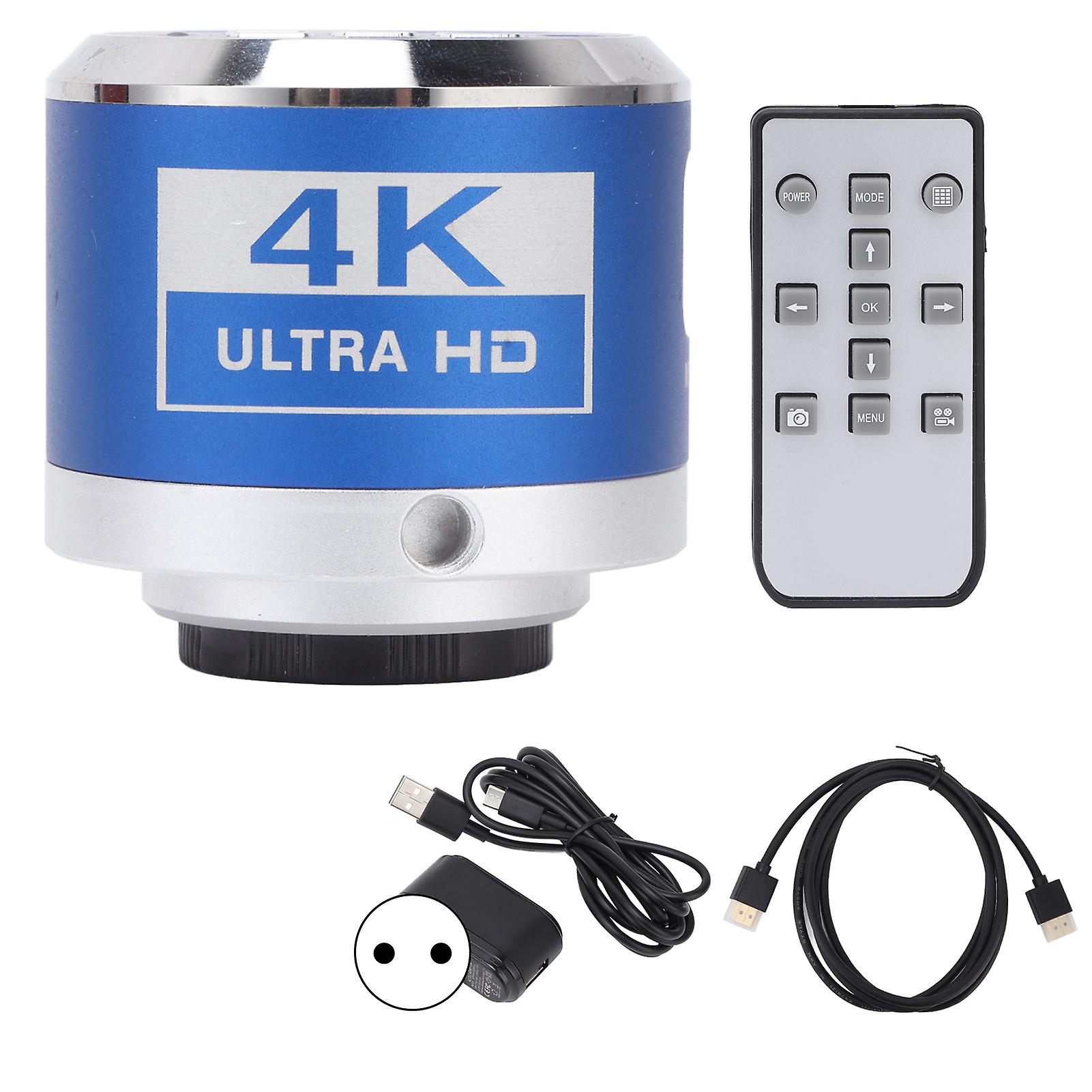 Microscope Camera 4K High Definition Multimedia Interface for Video 100240V InputEU Plug