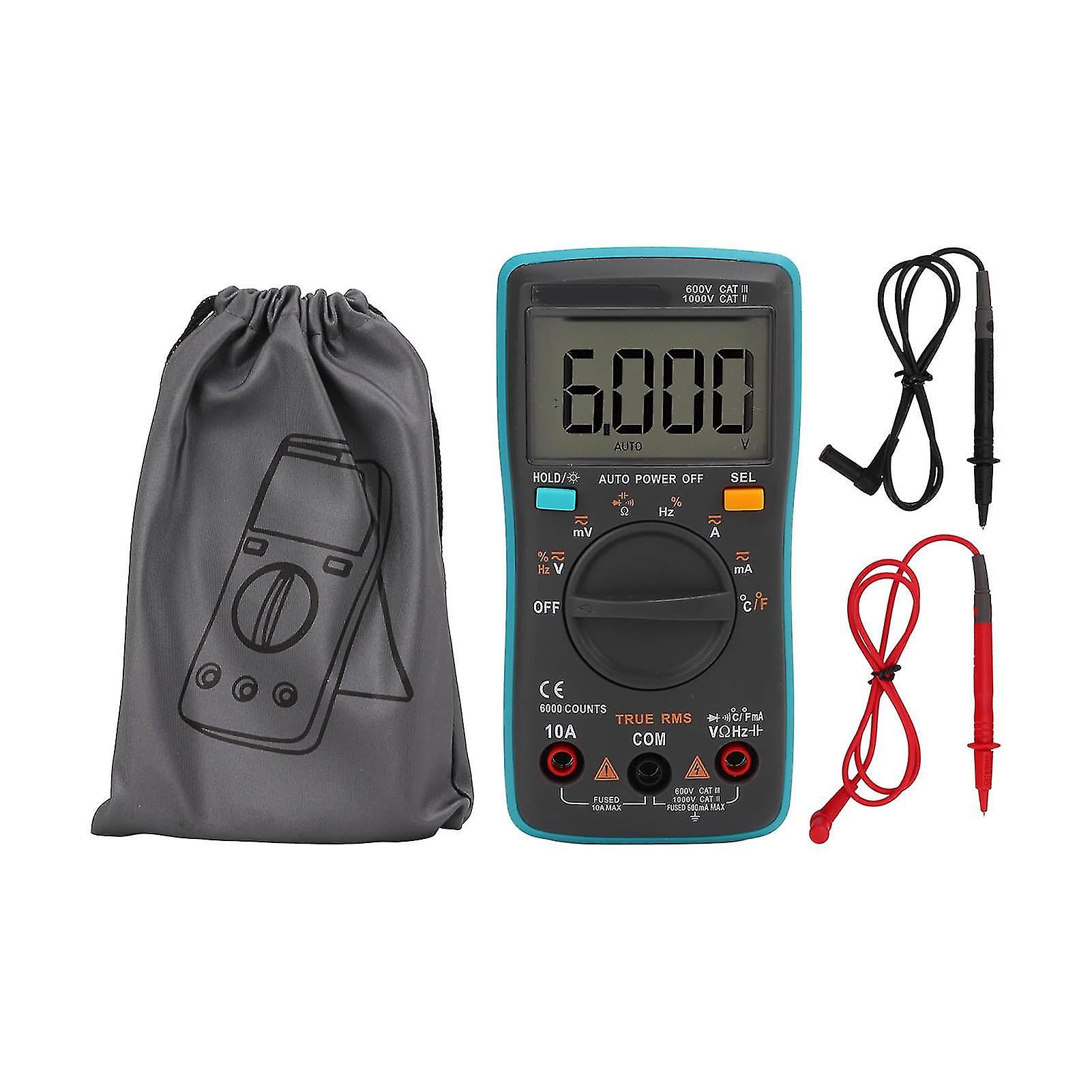 Zt102 6000 Digital Multimeter Automatic Range Multimeter Portable Voltage Current Tester For Electrical Testing