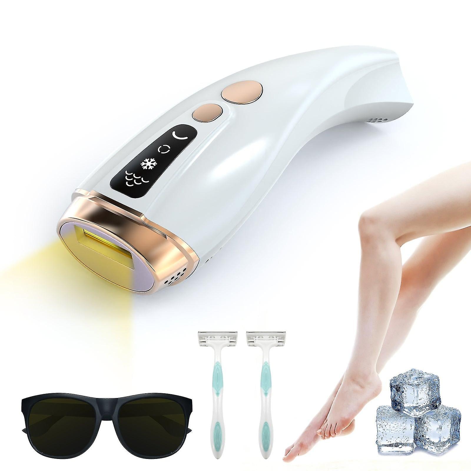 Ipl Hair Removal Device 999999 Flash Laser Epilator Lcd Display With Ice Cooling Function Bikini Ipl Laser Hair Removal Painless