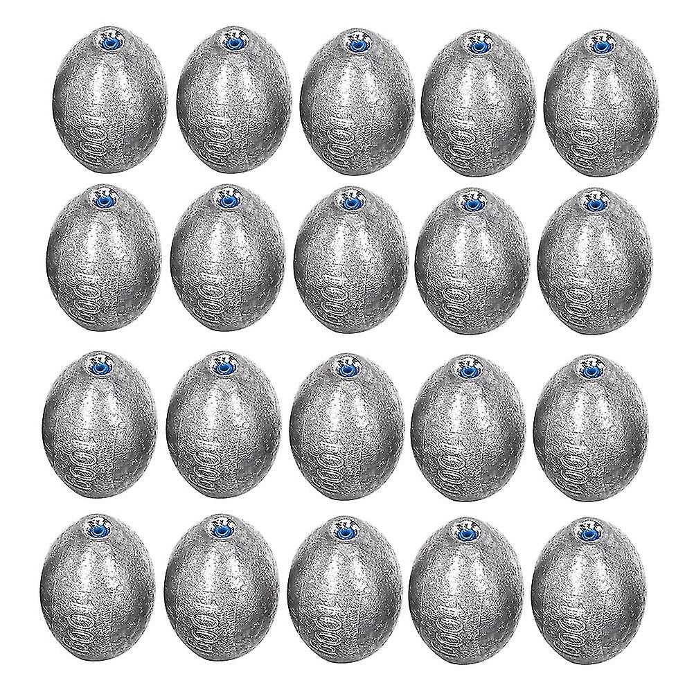 20pcs Running Sinker Shot Sinker Lead Sinkers Bullet Sinker Catfish Sinkers