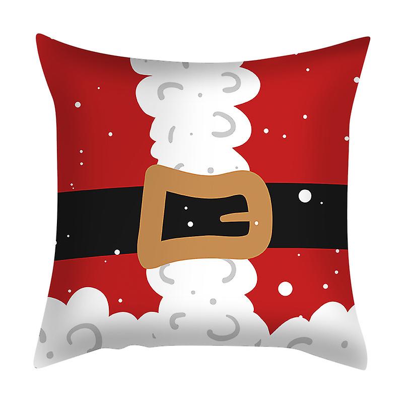 45cm Merry Christmas Cushion Cover Pillowcase Christmas Decorations For Home Ornament Happy New Year Christmas Decor