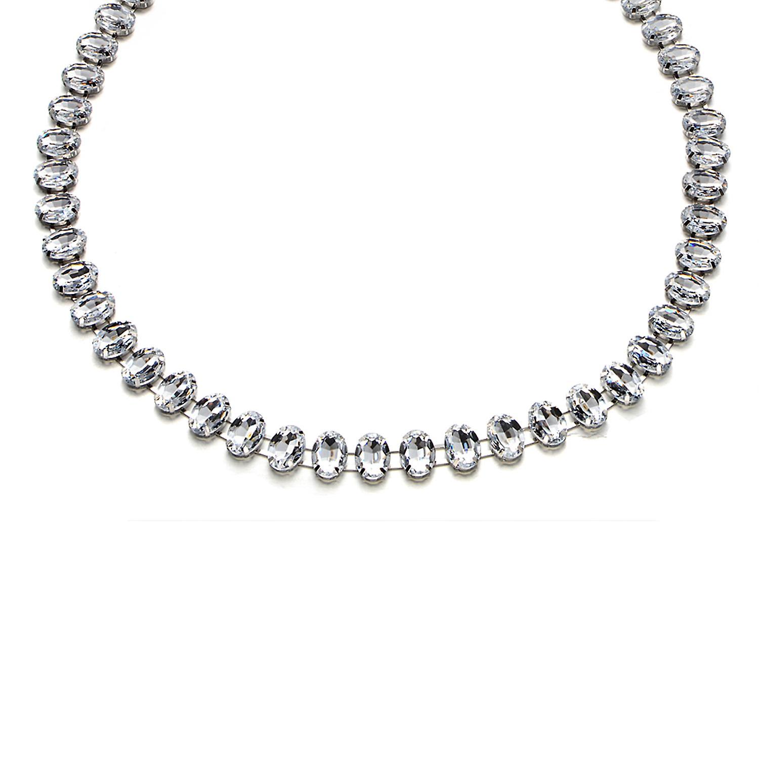 Oval Crystals Metal Chain Belts For Women's