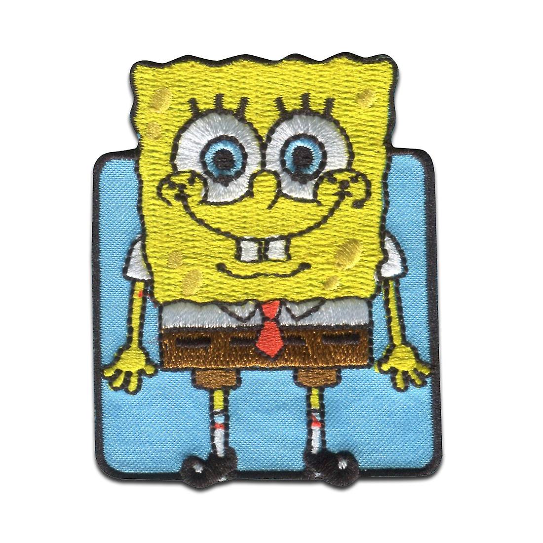 SpongeBob SquarePants © blue embroidered - patches, iron-on patch, iron on, appliqués, patches, patches, patches, iron-on, size: 5 x 6.2 cm