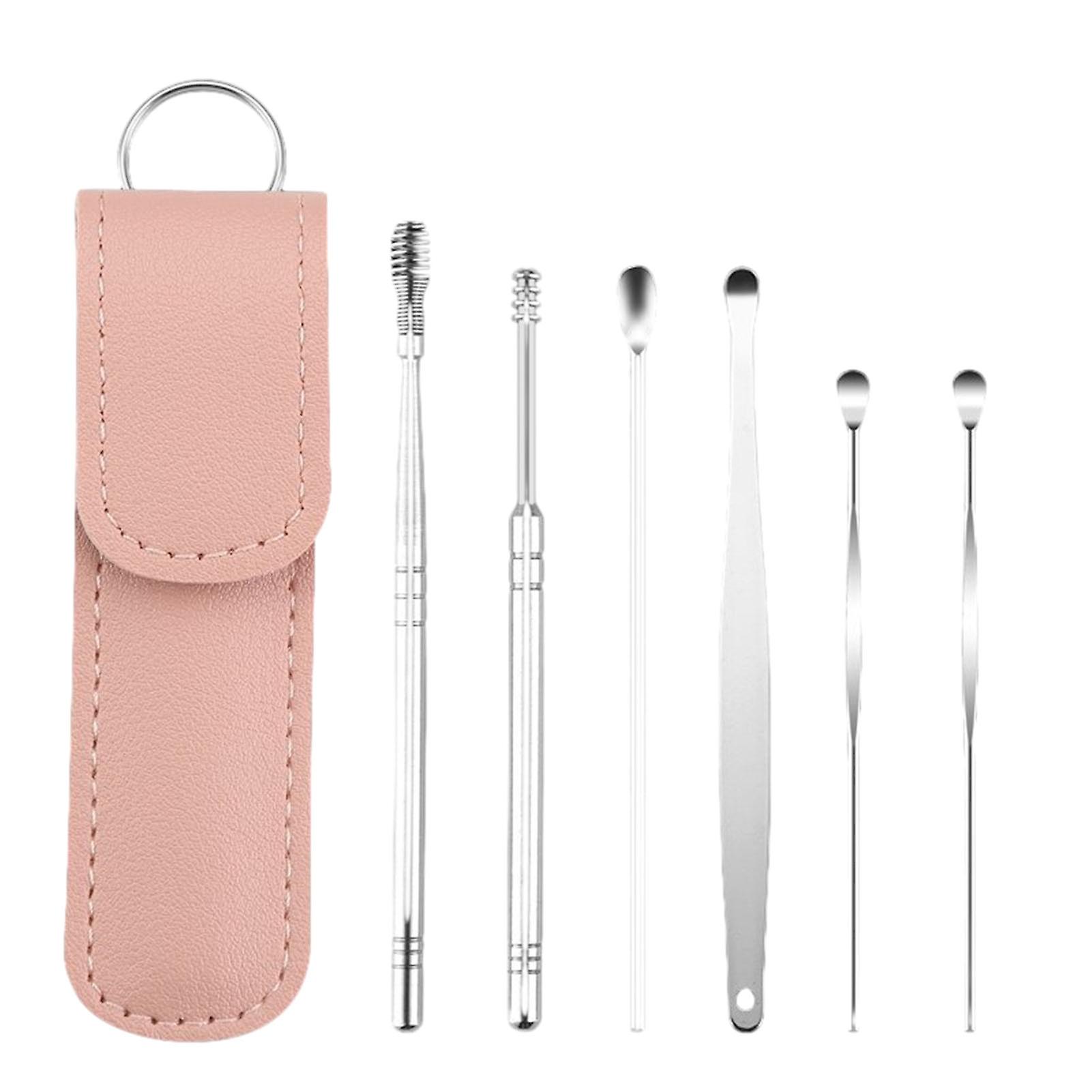 Long Handle Stainless Ear Pick Set Multipurpose Durable Ear Spoon for Home